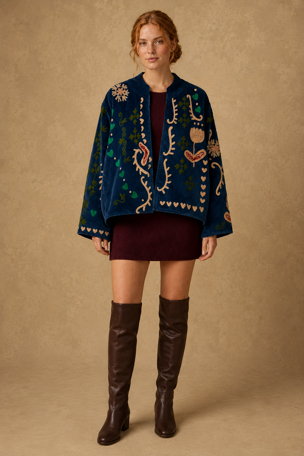 Ondina Suzani Embroidered Jacket