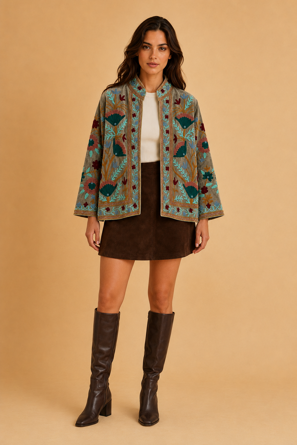 Selva Suzani Embroidered Jacket