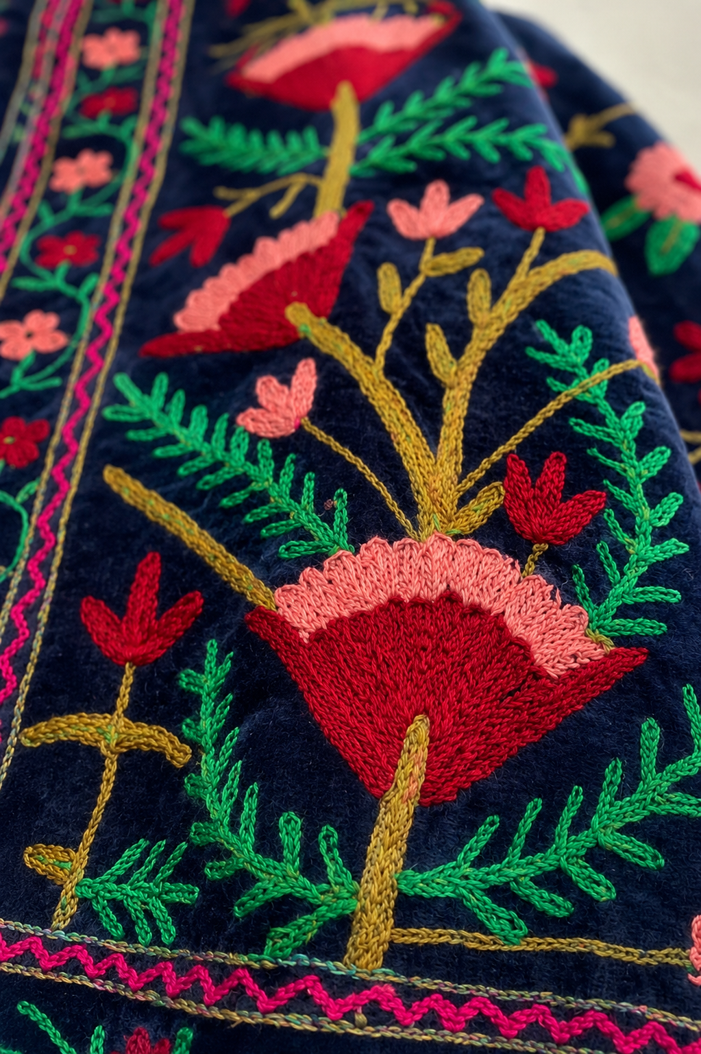 Marine Suzani Velvet Jacket