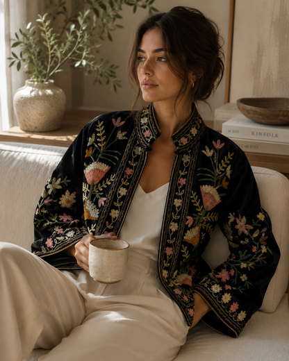 Noche Suzani Embroidered Jacket