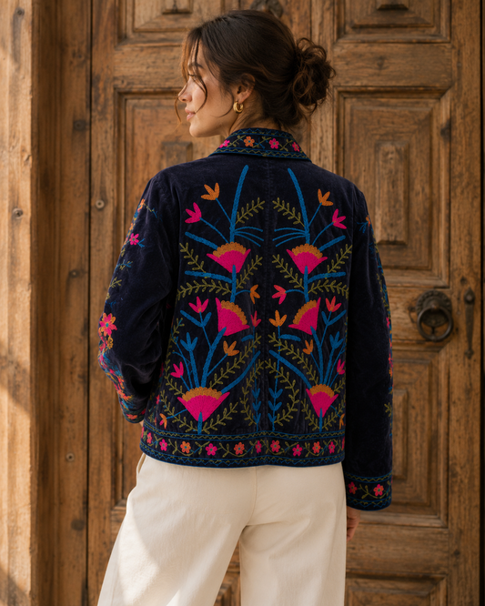 Zafiro Suzani Embroidered Jacket
