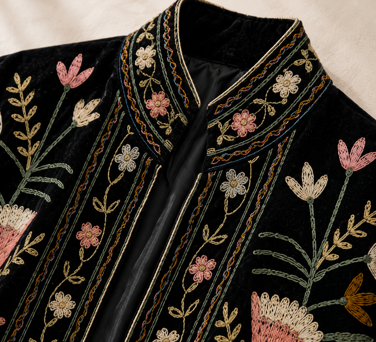 Noche Suzani Embroidered Jacket