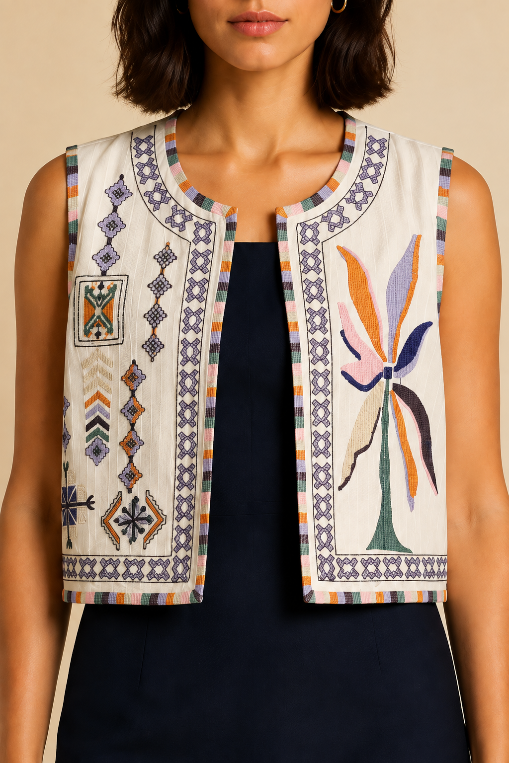 Palmera Embroidered Vest