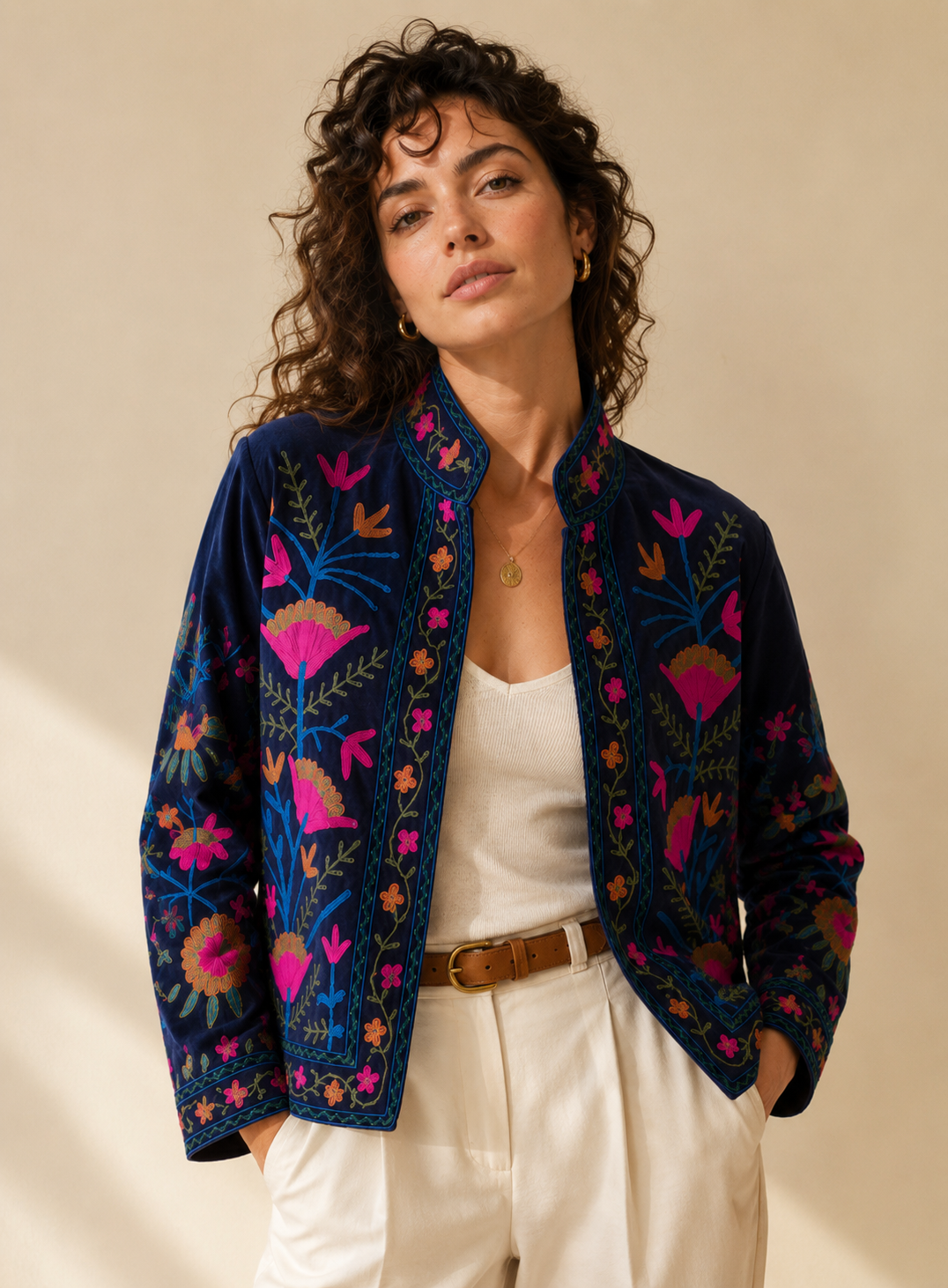 Zafiro Suzani Embroidered Jacket