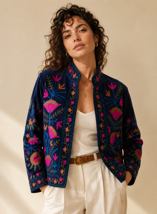Zafiro Suzani Embroidered Jacket