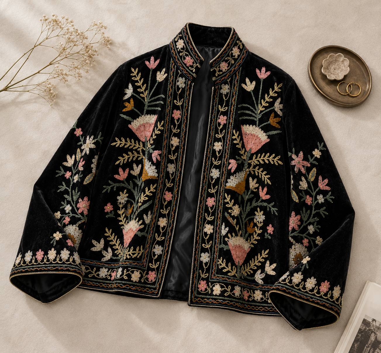 Noche Suzani Embroidered Jacket