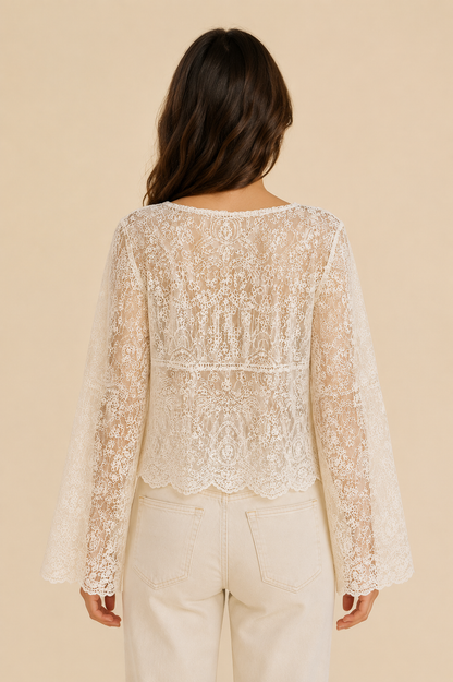 Menorca Lace Knit Cardigan