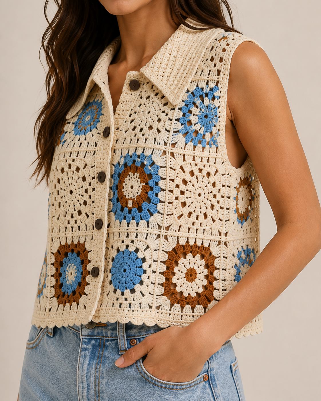 Ronda Granny Square Vest