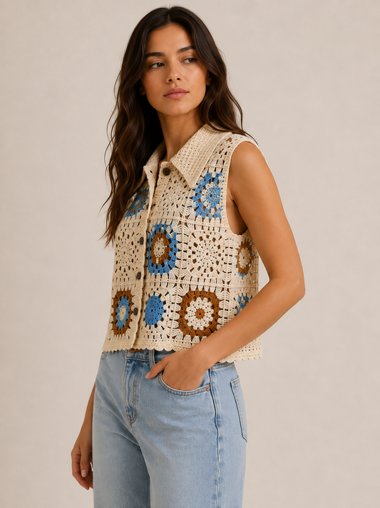 Ronda Granny Square Vest