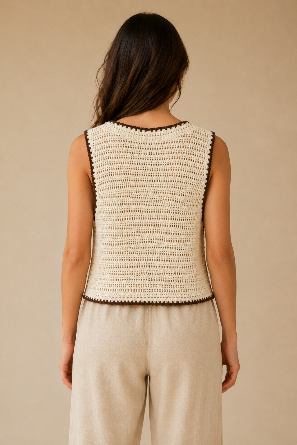 Granada Embroidered Crochet Vest