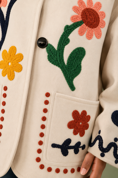 Jardín Floral Embroidered Jacket