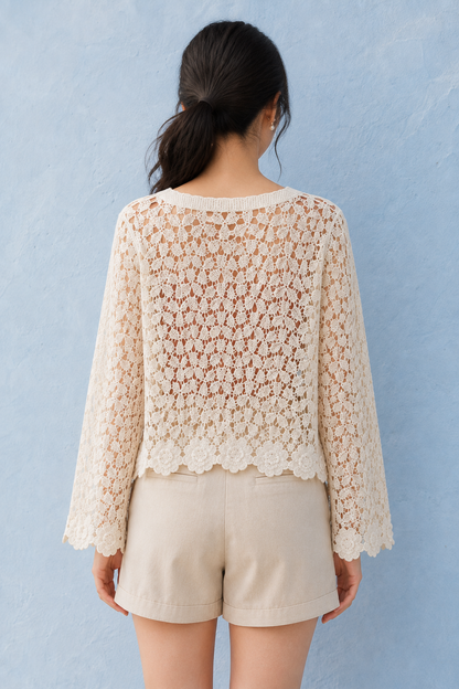 Formentera Crochet Cover-Up Cardigan