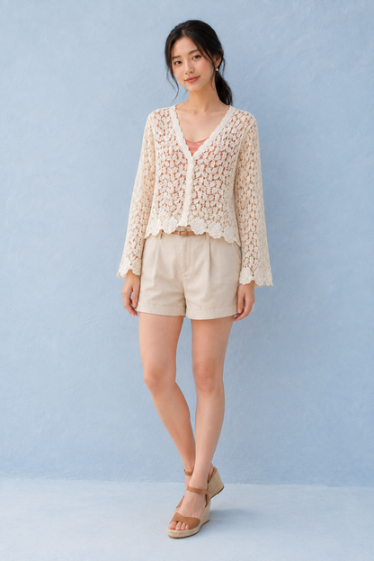Formentera Crochet Cover-Up Cardigan