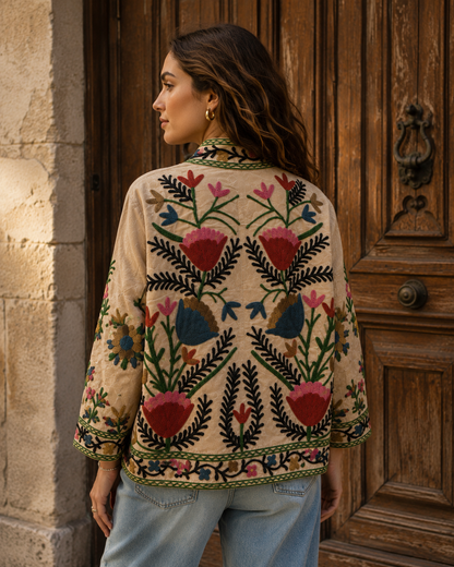 Dahlia Suzani Embroidered Jacket