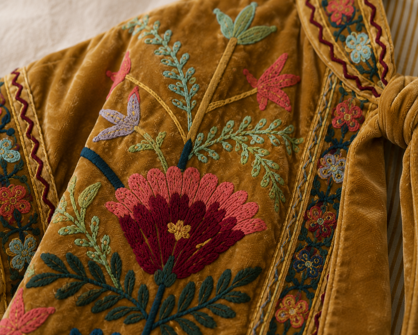 Ambar Suzani Embroidered Vest