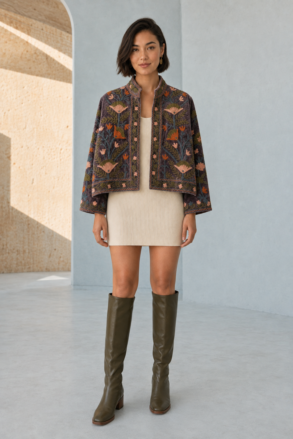 Bruma Floral Embroidered Jacket