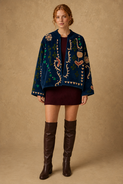 Ondina Suzani Embroidered Jacket