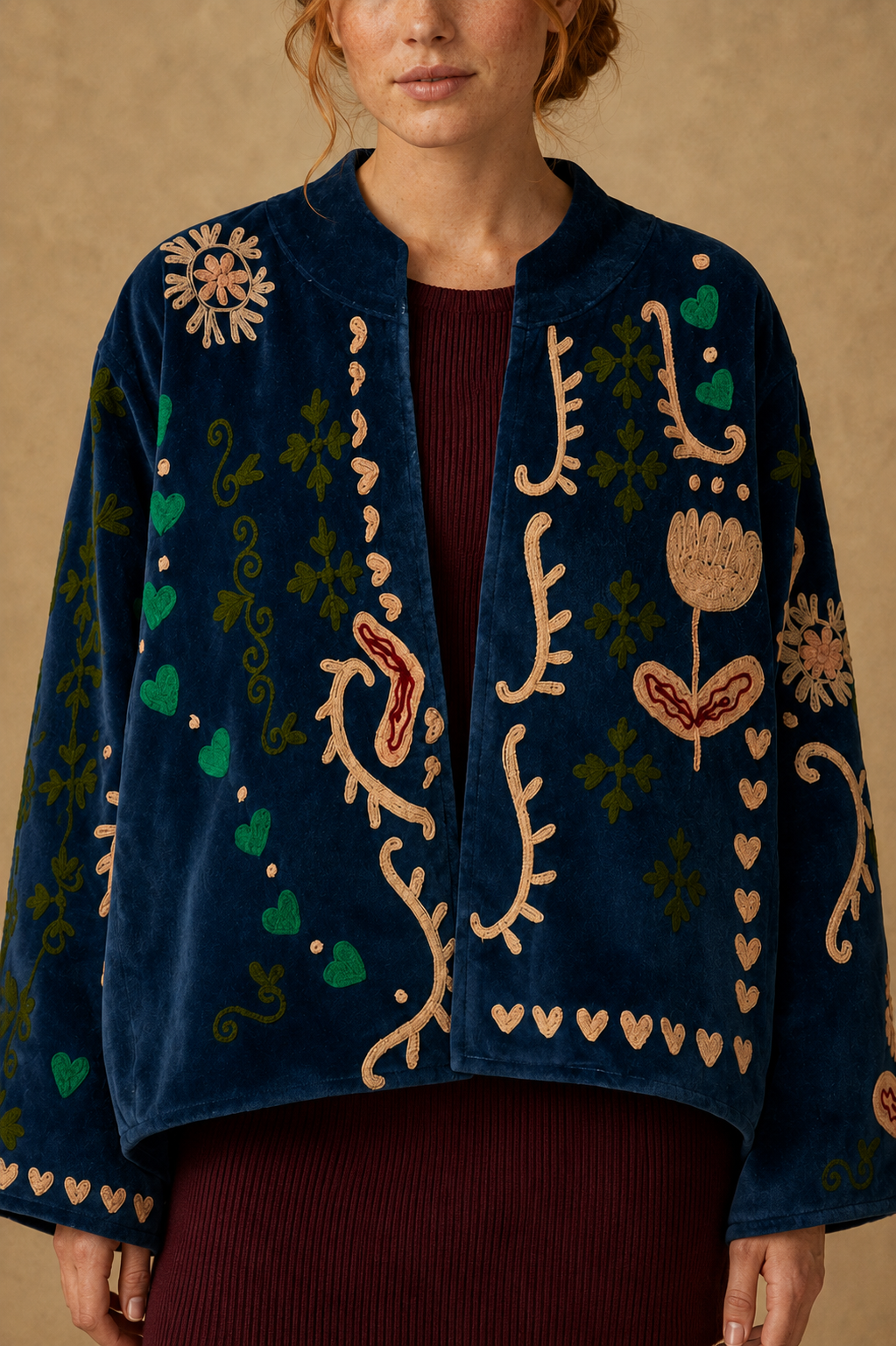 Ondina Suzani Embroidered Jacket