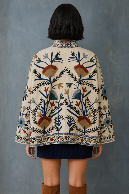 Marfil Suzani Embroidered Jacket