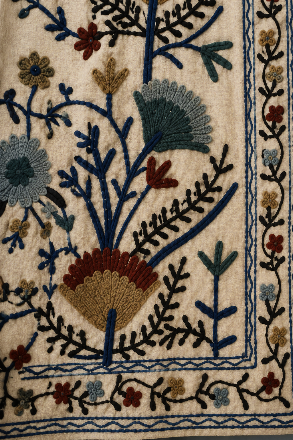 Marfil Suzani Embroidered Jacket