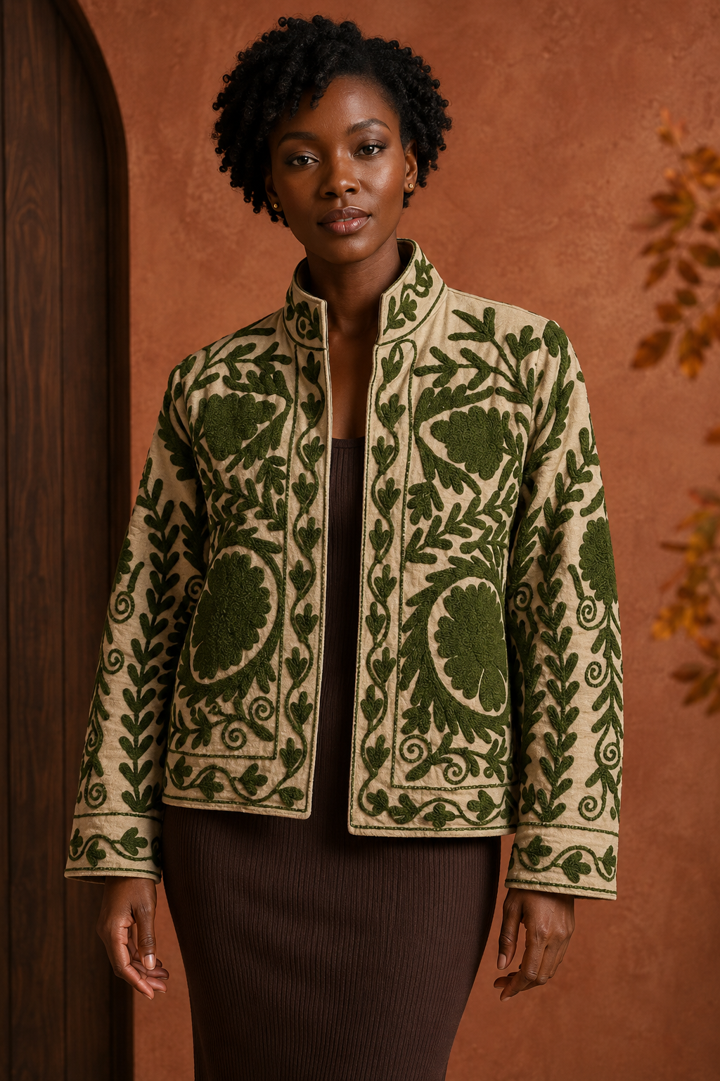Oliva Suzani Embroidered Jacket
