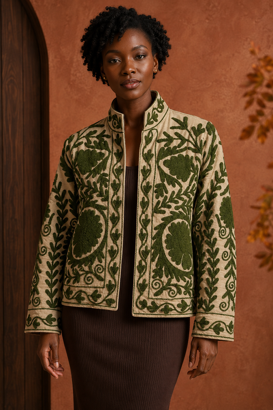 Oliva Suzani Embroidered Jacket