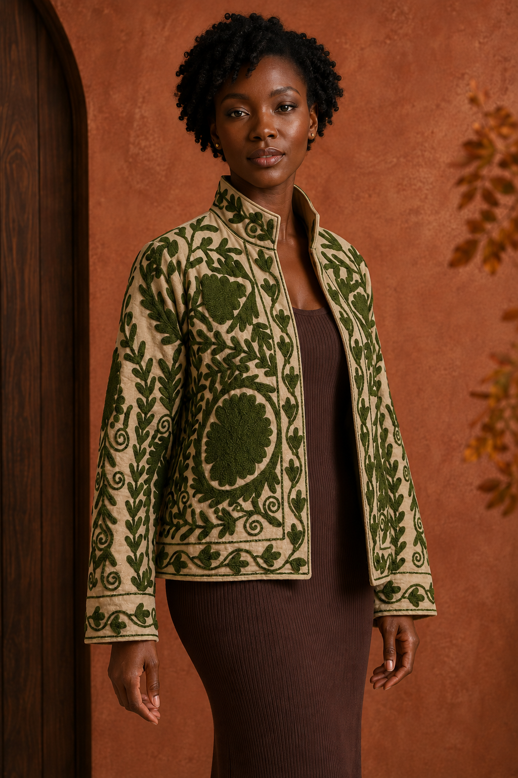 Oliva Suzani Embroidered Jacket