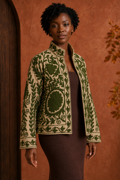 Oliva Suzani Embroidered Jacket