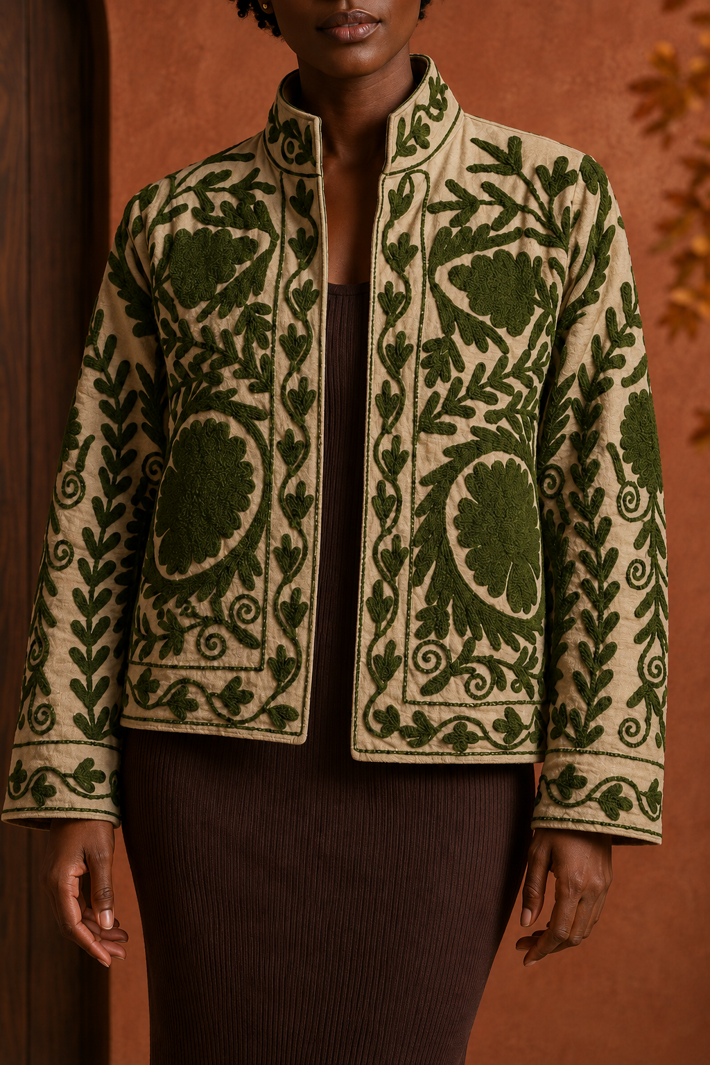 Oliva Suzani Embroidered Jacket