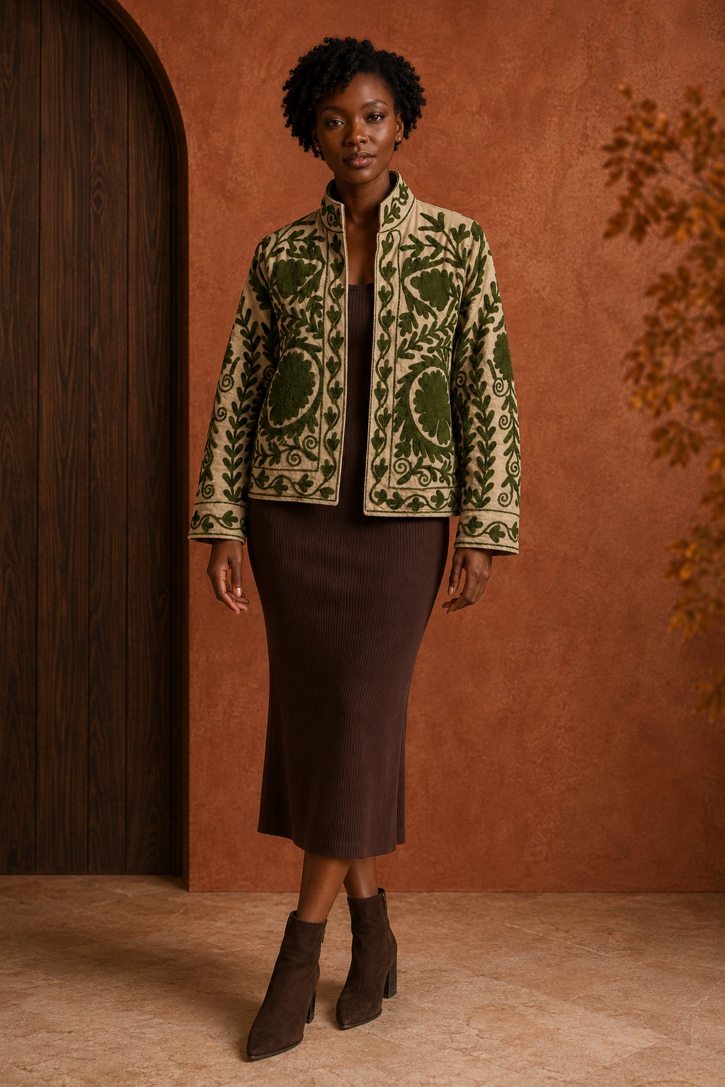 Oliva Suzani Embroidered Jacket