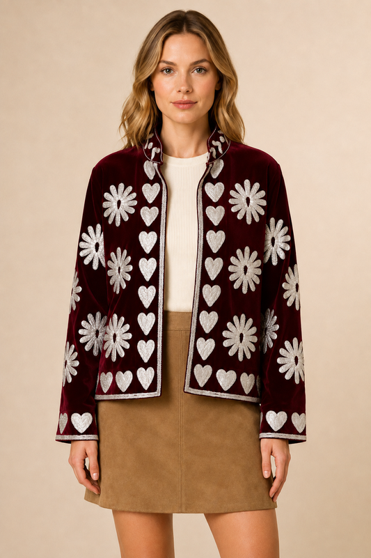 Corazón Embroidered Jacket