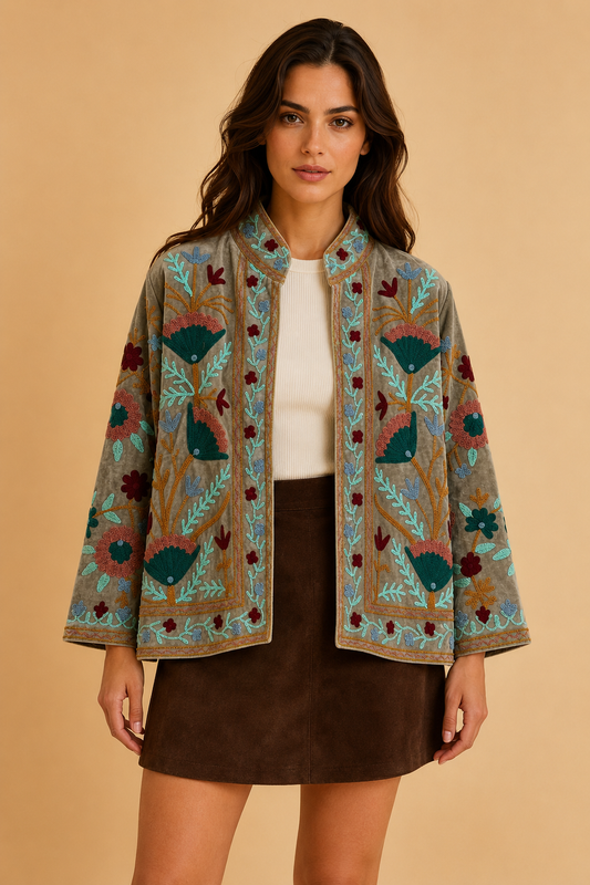 Selva Suzani Embroidered Jacket