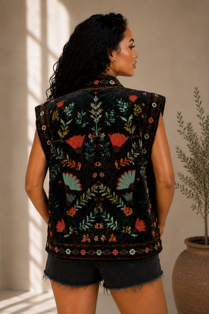 Siena Suzani Embroidered Vest