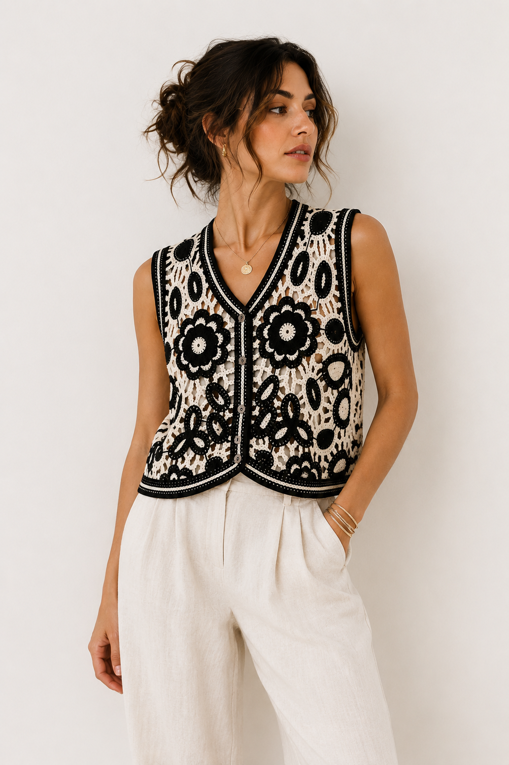 Tarifa Crochet Vest