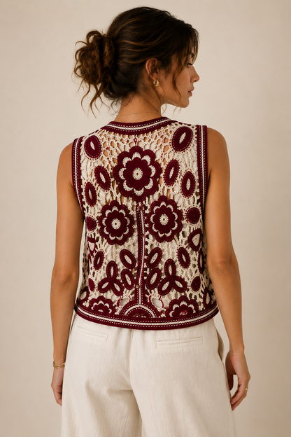 Tarifa Crochet Vest