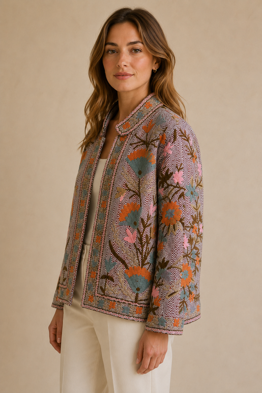 Toledo Botanical Embroidered Jacket