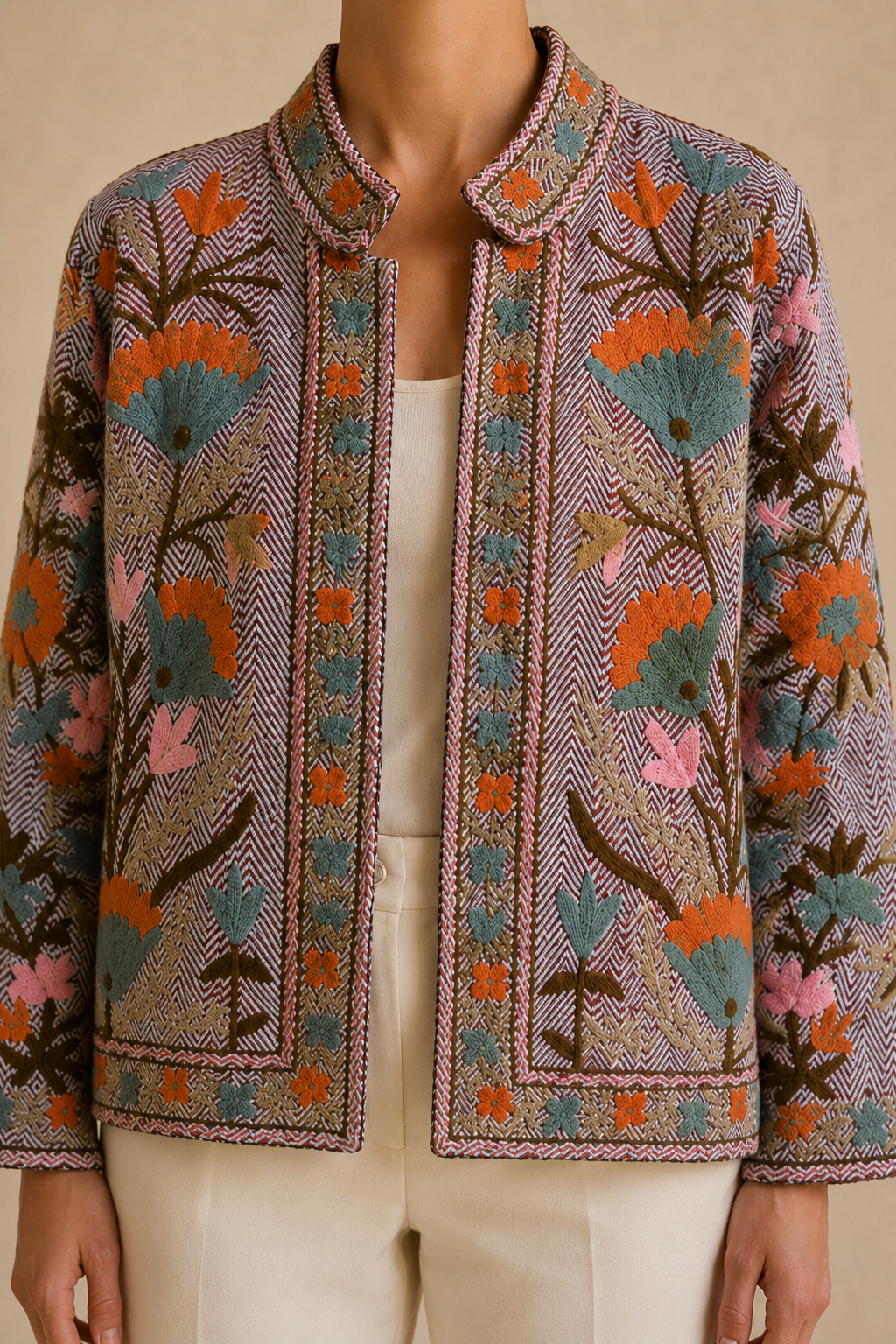 Toledo Botanical Embroidered Jacket