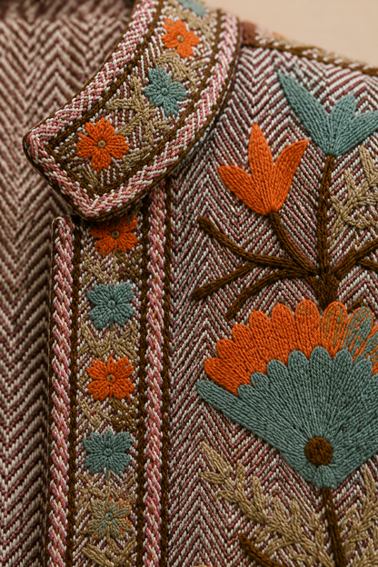 Toledo Botanical Embroidered Jacket