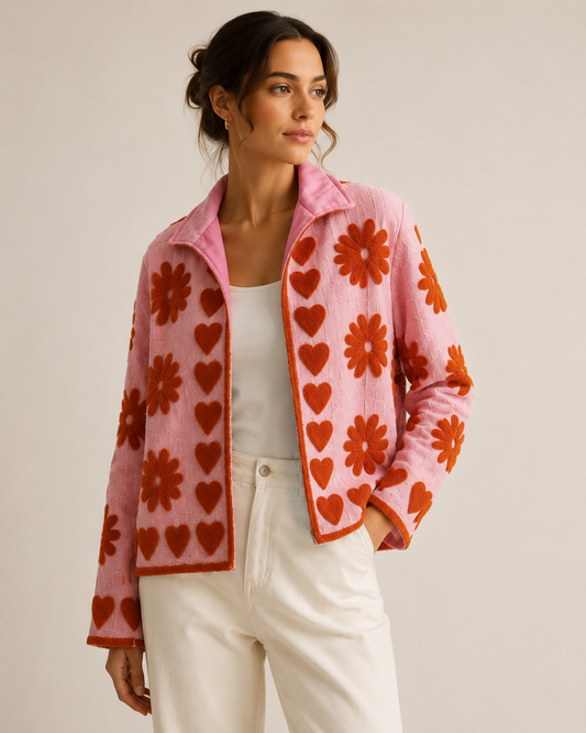 Alba Floral Velvet Jacket
