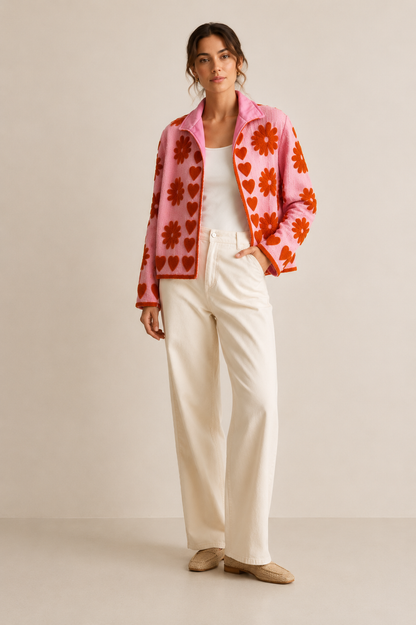 Alba Floral Velvet Jacket