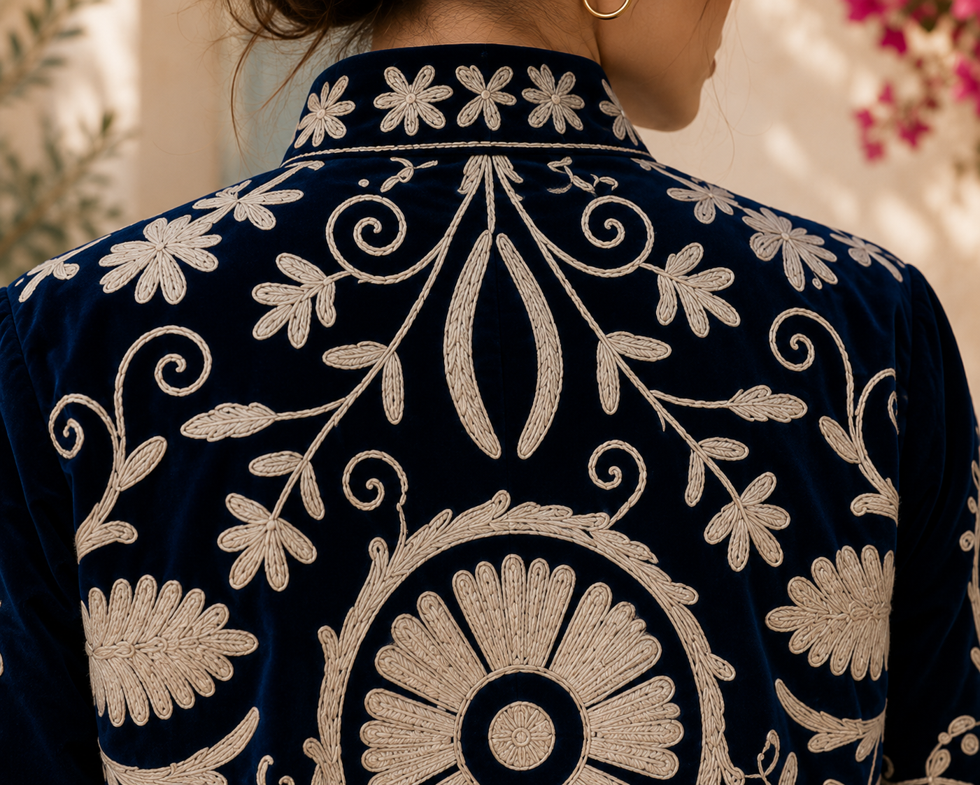 Estrella Embroidered Velvet Jacket