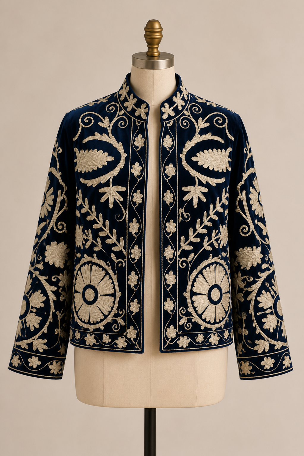 Estrella Embroidered Velvet Jacket
