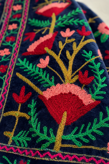 Marine Suzani Velvet Jacket
