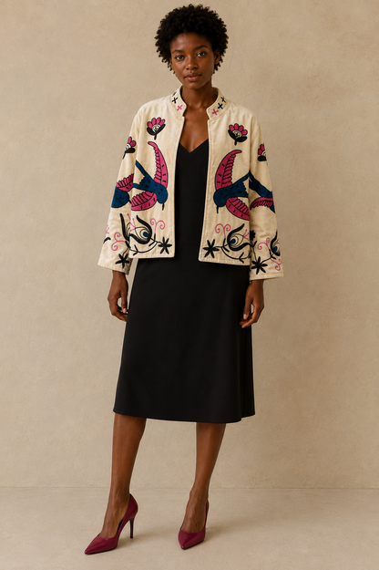 Valencia Suzani Embroidered Jacket