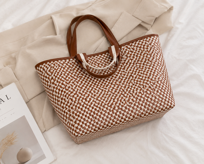 Cadiz Woven Checker Tote