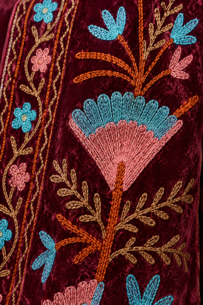 Ciruela Kashmiri Embroidered Jacket
