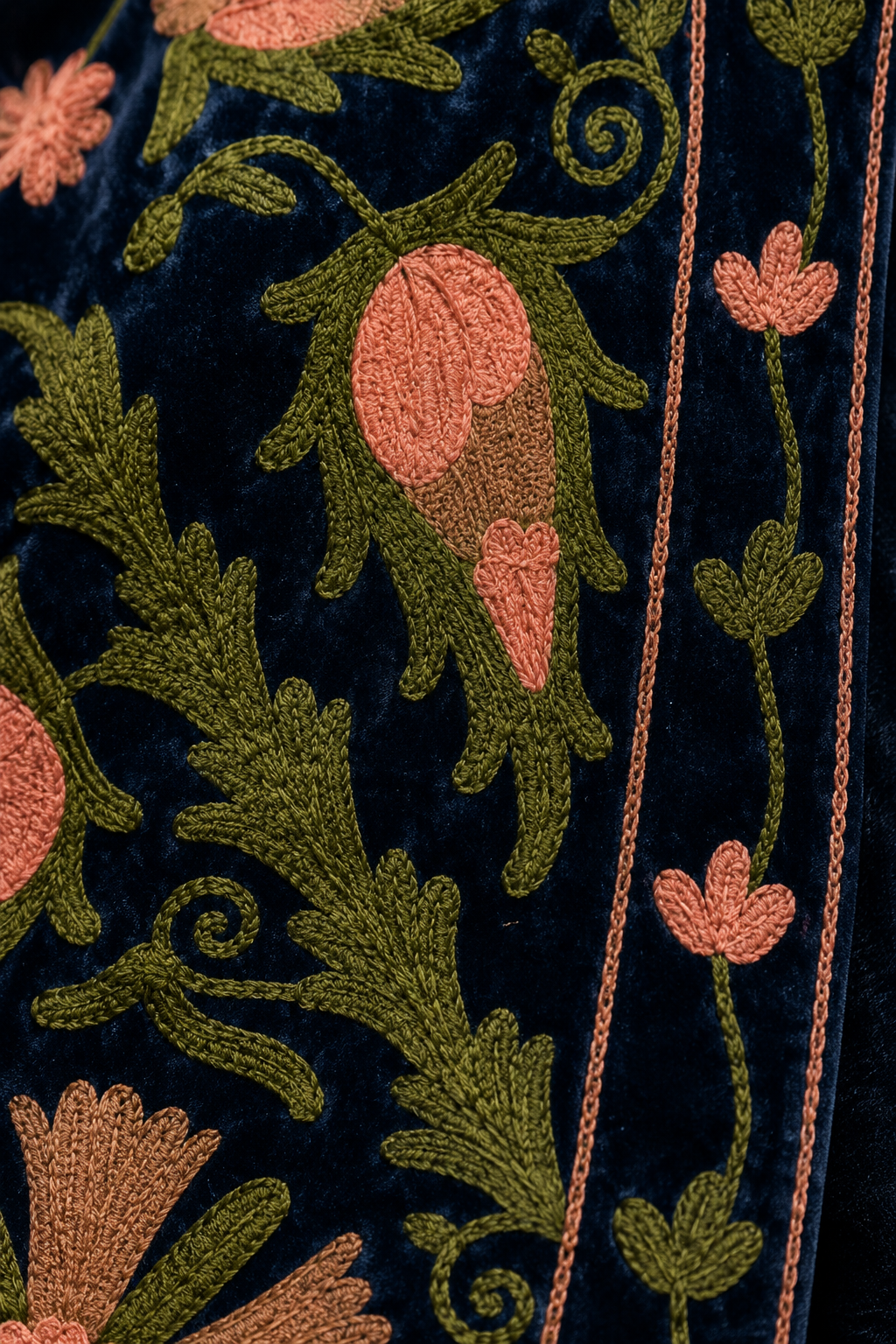 Añil Suzani Embroidered Jacket