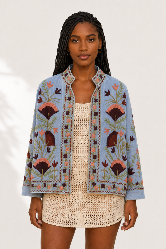 Cielo Suzani Embroidered Jacket