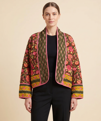 Marisol Block-Print Jacket