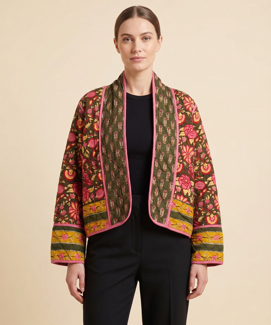 Marisol Block-Print Jacket